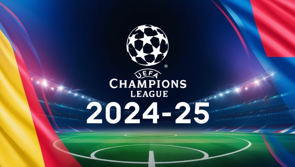 โลโก้ UEFA Champions League 2024-25 พร้อมดีไซน์ล้ำยุคและสีฟ้า-ทองสดใส